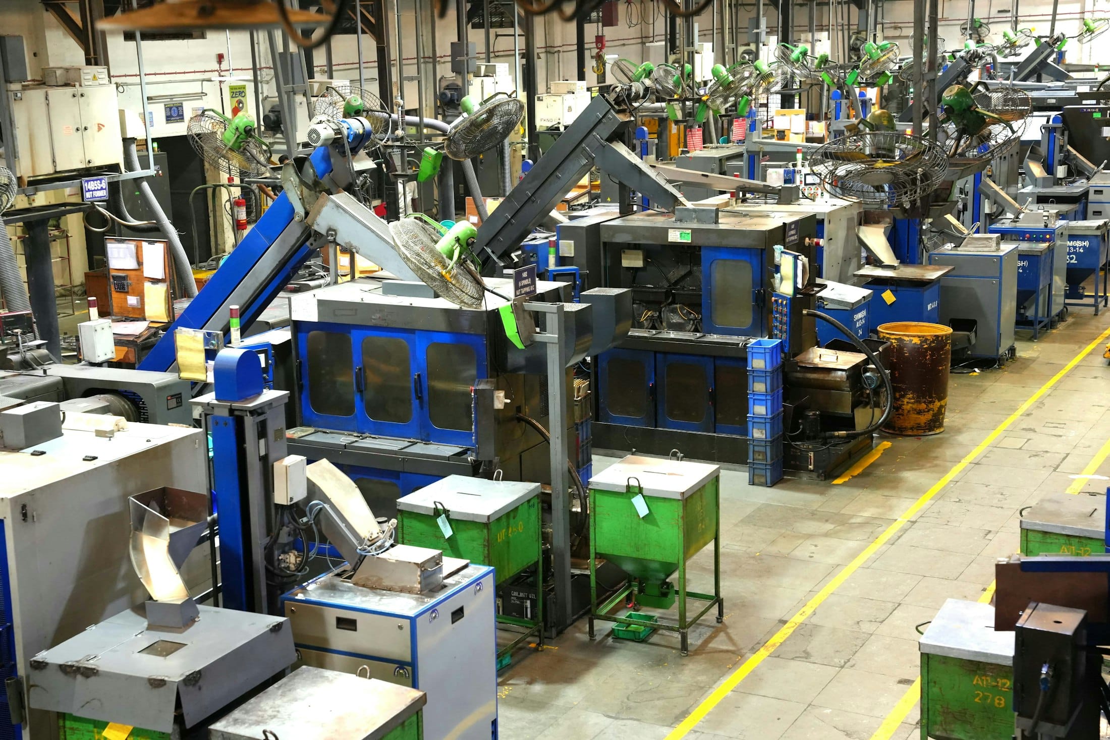 Plastics and packaging plant floor
